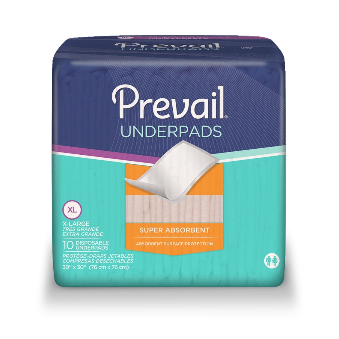 Prevail Underpads 30 x 36 Prevail Disposable Bed Pads Courtesy Care