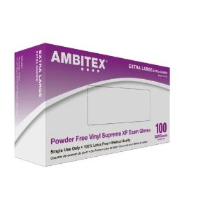 Ambitex Stretch Vinyl Exam Gloves Powder Free