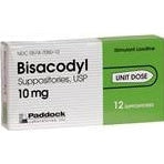 Paddock Bisacodyl Supposta - 10 mg