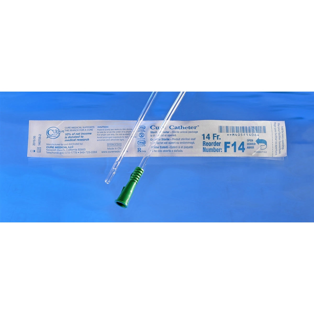 Cure Medical Intermittent Female Catheter - 6"