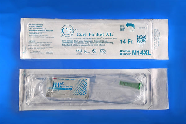 Cure Medical Extra Long Pocket Intermittent Catheter
