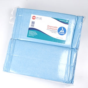 Dynarex Disposable Underpads with Polymer - 30" x 36"