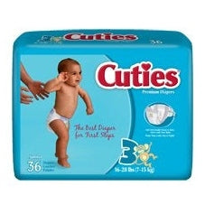 Pañales para bebés Cuties de primera calidad, absorbencia premium