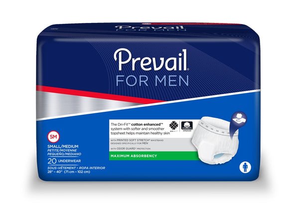 First Quality Prevail Underwear for Men - Overnight Absorbency